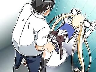 Fair-haired anime hottie gets her juicy pussy eaten and amazingly fucked
