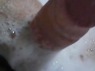 My dick in the bathroom and soaped