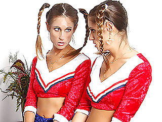 Hot Lesbian Scene With Twin Cheerleaders